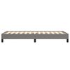 vidaXL Cadru de pat fără saltea, gri &icirc;nchis, 90x200 cm, textil
