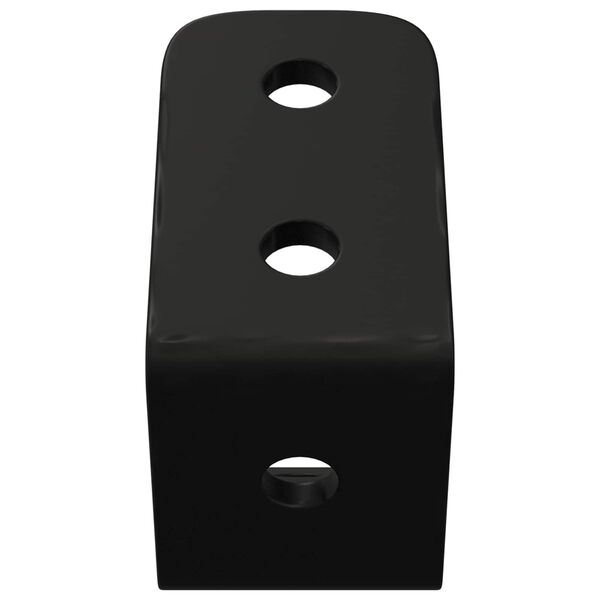 vidaXL C&acirc;rlige 12 pcs Negru M5 x 110 mm Fier