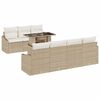 vidaXL Set de canapele pentru grădină 8 pcs Bej și crem poliratan