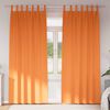 vidaXL Perdele Opaque cu Inel 2 pcs Portocalie Aprinsă 260 x 140 cm