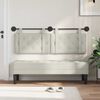 vidaXL Cap de pat suspendat Pe perete Crem 150 x 55 x 5 cm Catifea