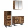vidaXL Set de mobilier pentru baie 3 pcs Lemn Vechi Lemn compozit