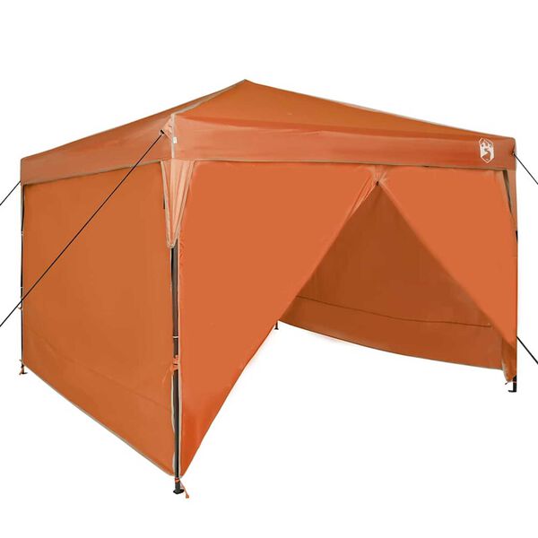 vidaXL Cort Canopy Pop-up Portocaliu 300 x 300 cm țesătură