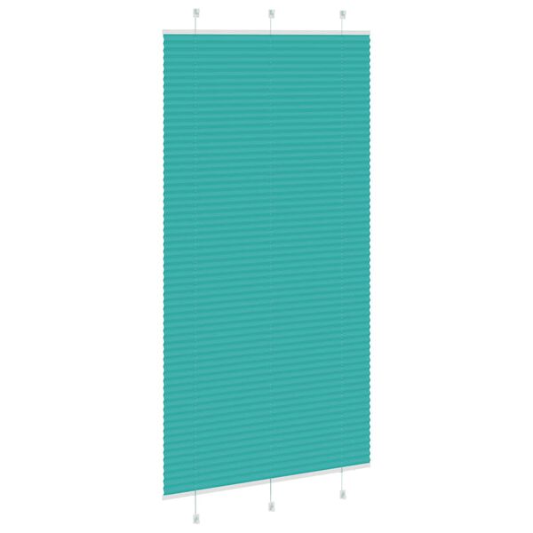 vidaXL Jaluzea plisată verde petrol 110x200 cm Lățime țesătură 109,4 cm