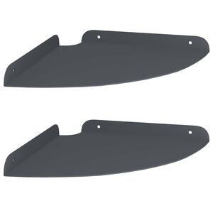 vidaXL Raft suspendat cu raft 2 pcs Antracit 24 x 24 x 2 cm