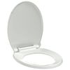 vidaXL Capac WC cu &icirc;nchidere silențioasă, alb, oval