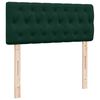 vidaXL Pat box spring cu saltea, verde &icirc;nchis, 120x200 cm, catifea