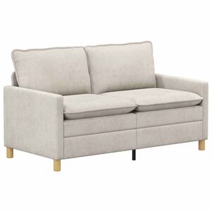 vidaXL Canapea Crem 156 x 81 x 87,5 cm Poliester