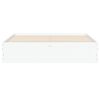 vidaXL Cadru pat cu sertare alb extralucios 150x200 cm, lemn prelucrat