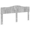 vidaXL Cadru de pat cu headboard Beton 200 x 200 cm Lemn de pin masiv