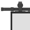 vidaXL Ușă glisantă cu set de feronerie neagră 102,5x205 cm Sticlă ESG