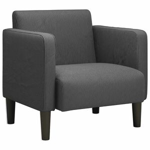 vidaXL Canapea Scaun cu cotiere Gri &icirc;nchis 54 cm țesătură velur