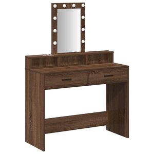 vidaXL Masă de Machiaj Maro 100 x 41 x 140 cm Lemn prelucrat