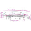 vidaXL Pat de zi cu extensie, 90x200 cm, lemn masiv de pin