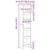 vidaXL Dulap pentru cărți Lemn Vechi 80 x 30 x 155 cm Lemn compozit