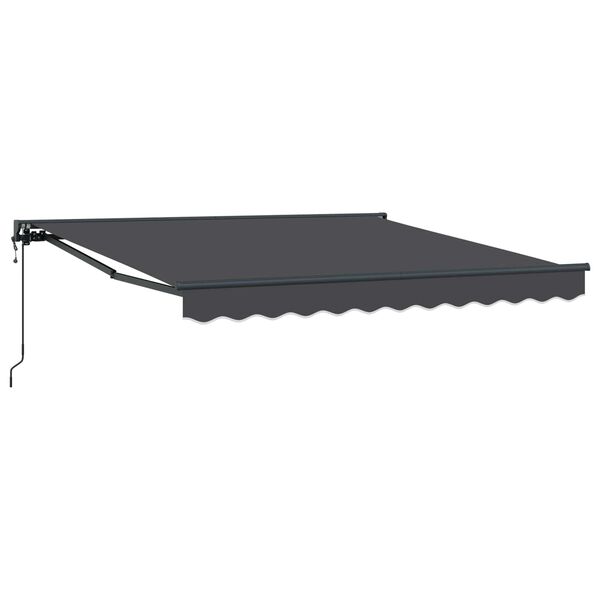 vidaXL Cortina Retractabilă Antracit 300 x 250 cm Aluminiu și țesătură
