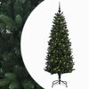 vidaXL Brad de Crăciun artificial cu globuri 120 cm 150 LED-uri