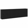 vidaXL Bufet Stejar Negru 240 x 33 x 70 cm Lemn prelucrat