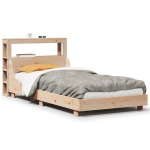 vidaXL Cadru pat fără saltea, 90x190 cm, lemn masiv de pin