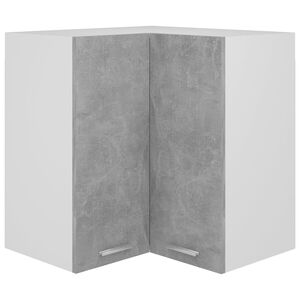 vidaXL Dulap suspendat de colț &ldquo;Lyon&rdquo;, gri beton, 57x57x60 cm, PAL
