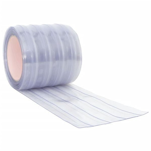 vidaXL Perdea pentru ușă, transparent, 200 mmx1,6 mm 25 m, PVC