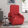 vidaXL Fotoliu de masaj rabatabil vertical, roșu, piele ecologică