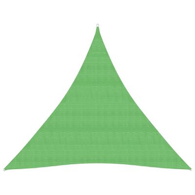vidaXL Pânză parasolar, verde deschis, 5x5x5 m, HDPE, 160 g/m²