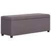 vidaXL Bancă cu compartiment de depozitare gri taupe 116 cm, poliester