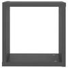vidaXL Rafturi de perete cub, gri, 2 piese, 30x15x30 cm