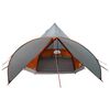 vidaXL Cort Teepee cu acoperiș Gri și Portocalie 600 x 600 x 347 cm