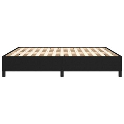 vidaXL Cadru de pat, negru, 180 x 200 cm, material textil