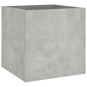 vidaXL Jardinieră cutie, gri beton, 40x40x40 cm, lemn compozit