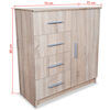 vidaXL Dulap, stejar, 79x35x88 cm, lemn prelucrat