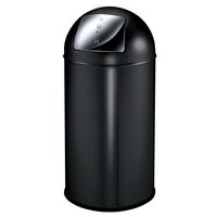 EKO Coș de gunoi cu împingere, negru mat, 40 L