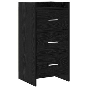 vidaXL Bufet Stejar Negru 40 x 36 x 80 cm Lemn prelucrat