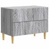 vidaXL Noptieră Sonoma gri 62 x 34,5 x 48 cm Lemn prelucrat