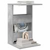 vidaXL Masă laterală Gri din beton 40 x 35 x 60,5 cm Lemn compozit
