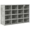 vidaXL Dulap pentru pantofi 103 x 30 x 67 cm Lemn prelucrat Gri beton