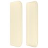 vidaXL Tăblie de pat cu aripioare crem 163x16x78/88 cm piele ecologică