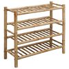 vidaXL Raft pentru &icirc;ncălțăminte 68 x 28 x 63 cm Bambus natural