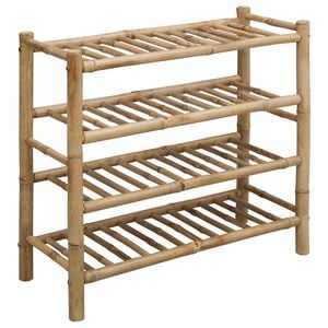 vidaXL Raft pentru &icirc;ncălțăminte 68 x 28 x 63 cm Bambus natural