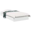 vidaXL Cadru de pat cu depozitare Alb 80 x 200 cm Lemn prelucrat