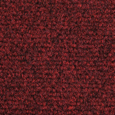 vidaXL Covorașe scări autoadezive 10 buc. roșu 56x17x3 cm punch