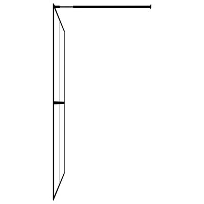vidaXL Paravan de duș walk-in, 140x195 cm, sticlă securizată mată