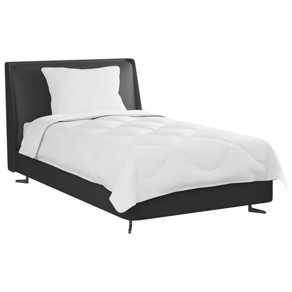 vidaXL Pilotă cu pernă 2 pcs Alb Microfibră