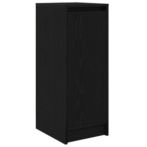 vidaXL Dulap Pantofi Stejar Negru 29,5x34x76 cm Lemn prelucrat