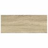 vidaXL Rafturi perete suspendate 4 buc. alb/stejar 60x23,5x3,8 cm MDF