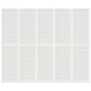 vidaXL Paravan pliabil cu 5 panouri, stil japonez, alb, 200x170 cm