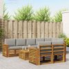 vidaXL Seturi de canapele cu pernă 9 pcs Gri natural și deschis