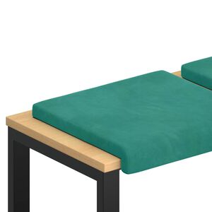 vidaXL Perna pentru bancă 4 buc. Catifea Turcoaz Ad&acirc;ncime 35 cm